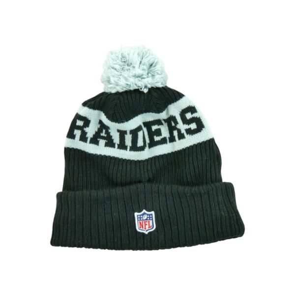 Bonnet homme noir NFL Team Apparel Equipe Las Vegas Raiders QWE9025