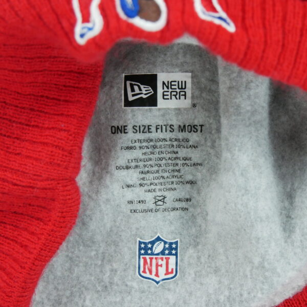 Bonnet homme rouge NFL Team Apparel Equipe New England Patriots QWE9123