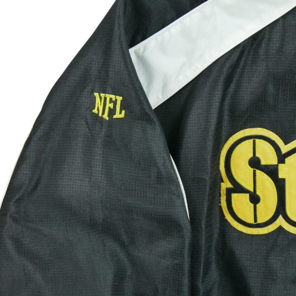 Coupe vent homme manches longues noir NFL Team Apparel Motif imprime Col Montant Equipe Pittsburgh Steelers QWE0078