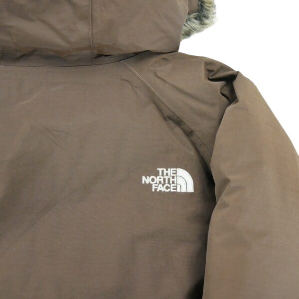 Doudoune femme manches longues marron The North Face Col Montant QWE0478