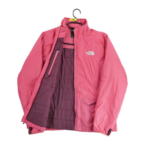 Doudoune femme manches longues rose The North Face Col Montant QWE1289