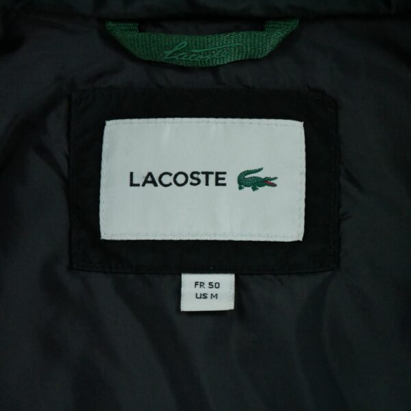 Doudoune homme manches longues noir Lacoste Col Montant QWE3413