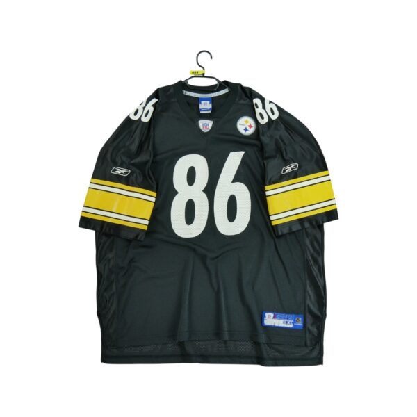 Maillot manches courtes homme noir Reebok Equipe Pittsburgh Steelers QWE1568