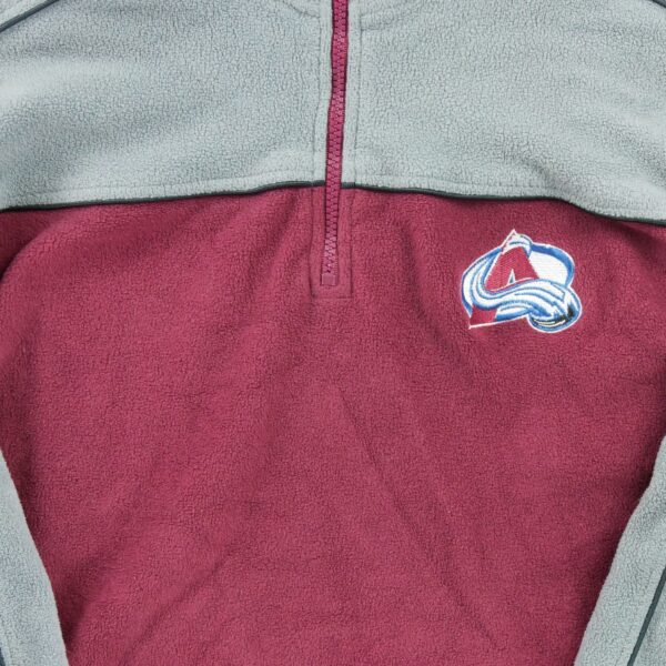 Pull polaires enfant manches longues bordeaux NHL Col Montant Equipe Colorado Avalanche QWE0225