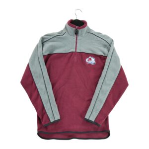 Pull polaires enfant manches longues bordeaux NHL Col Montant Equipe Colorado Avalanche QWE0225