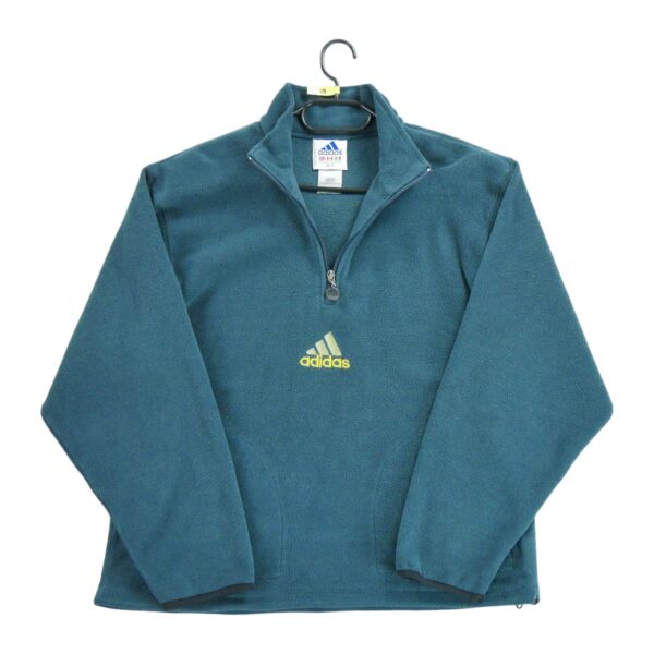 Pull polaires homme manches longues bleu Adidas Col Montant QWE1259