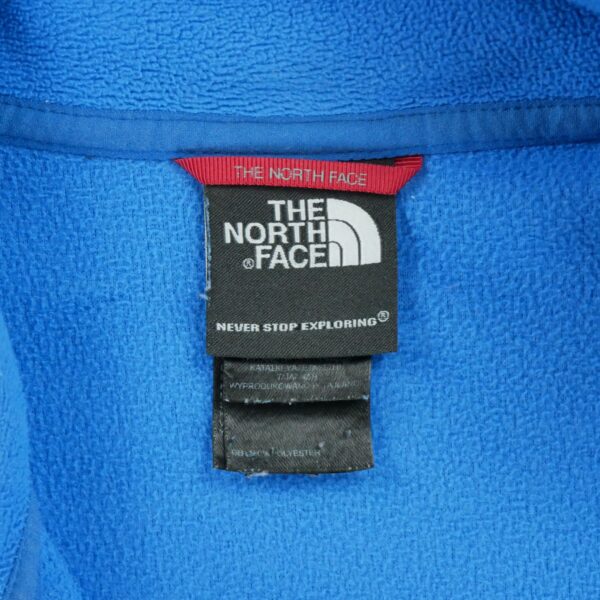 Pull polaires homme manches longues bleu clair The North Face Col Montant QWE1254