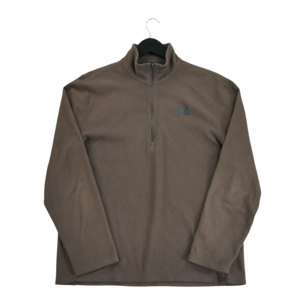 Pull polaires homme manches longues marron The North Face Col Montant QWE0098