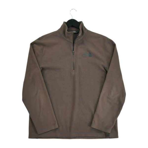 Pull polaires homme manches longues marron The North Face Col Montant QWE0098