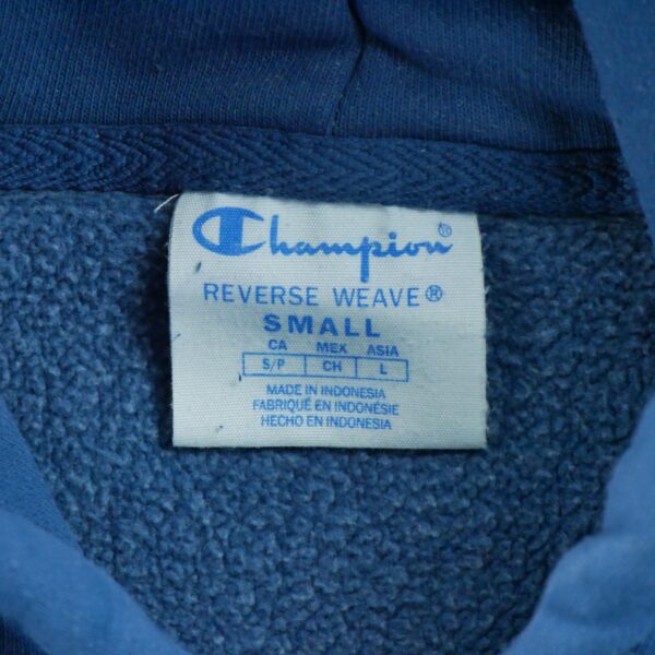 Sweat a capuche homme manches longues bleu Champion Col Rond QWE2034