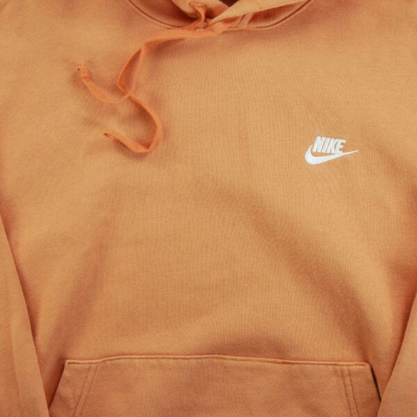 Sweat a capuche homme manches longues orange Nike Col Rond QWE1558