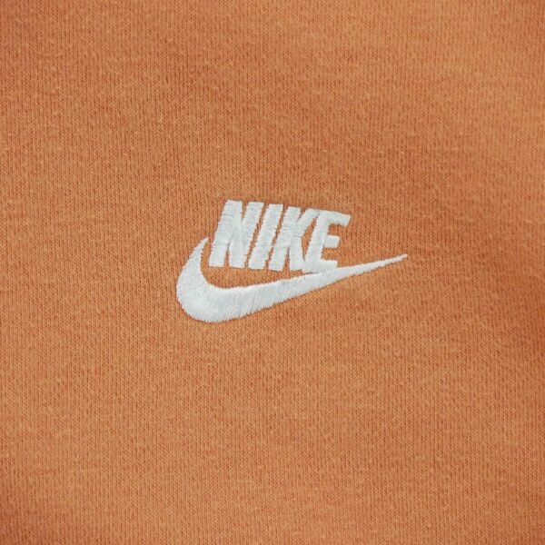 Sweat a capuche homme manches longues orange Nike Col Rond QWE1558