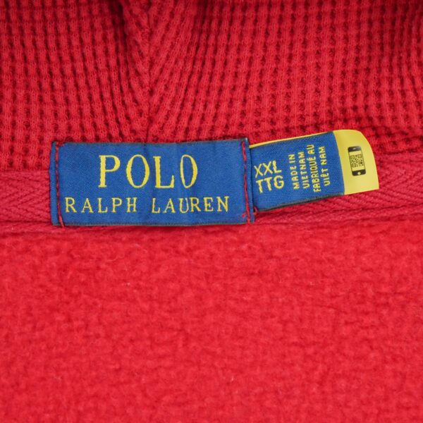 Sweat a capuche homme manches longues rouge Polo Ralph Lauren Col Rond QWE3067