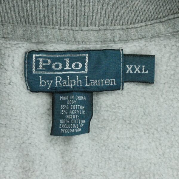 Sweat homme manches longues gris Polo Ralph Lauren Col Montant QWE1314