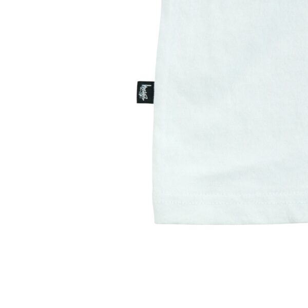 T shirt manches courtes homme blanc Stussy Motif imprime Col Rond QWE3183