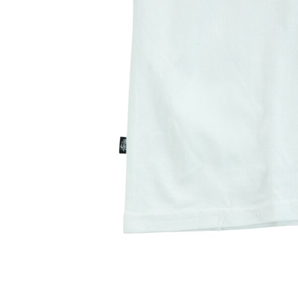 T shirt manches courtes homme blanc Stussy Motif imprime Col Rond QWE3274