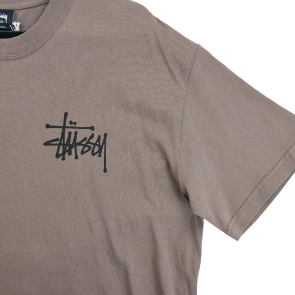 T shirt manches courtes homme marron Stussy Motif imprime Col Rond QWE3809