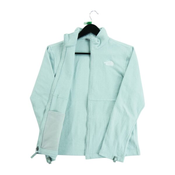 Veste polaires enfant manches longues turquoise The North Face Col Montant QWE0545