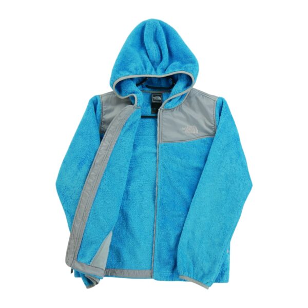 Veste polaires enfant manches longues turquoise The North Face Col Rond QWE1022