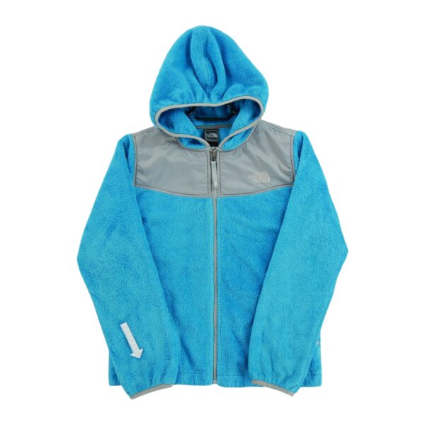 Veste polaires enfant manches longues turquoise The North Face Col Rond QWE1022