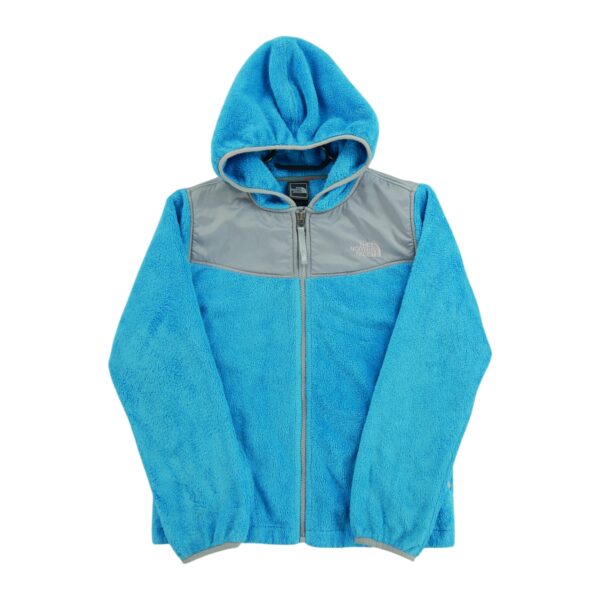 Veste polaires enfant manches longues turquoise The North Face Col Rond QWE1022