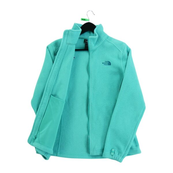 Veste polaires femme manches longues turquoise The North Face Col Montant QWE0494