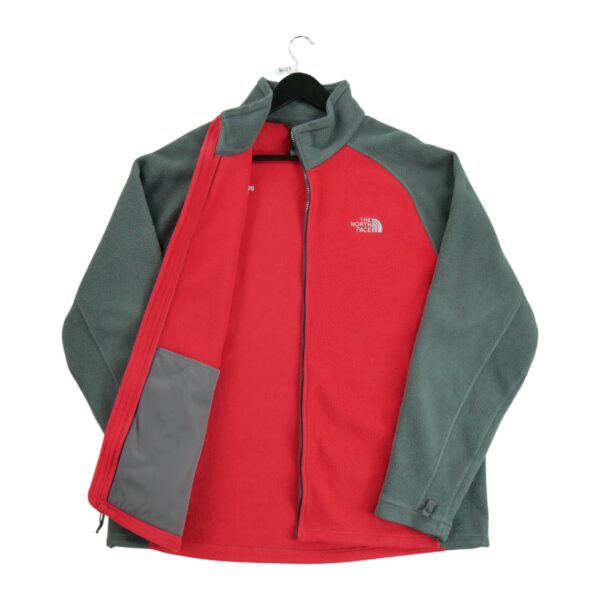 Veste polaires homme manches longues rouge The North Face Col Montant QWE3483