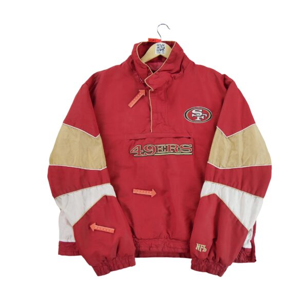 Blouson homme manches longues rouge NFL Equipe San Francisco 49ers QWE2185