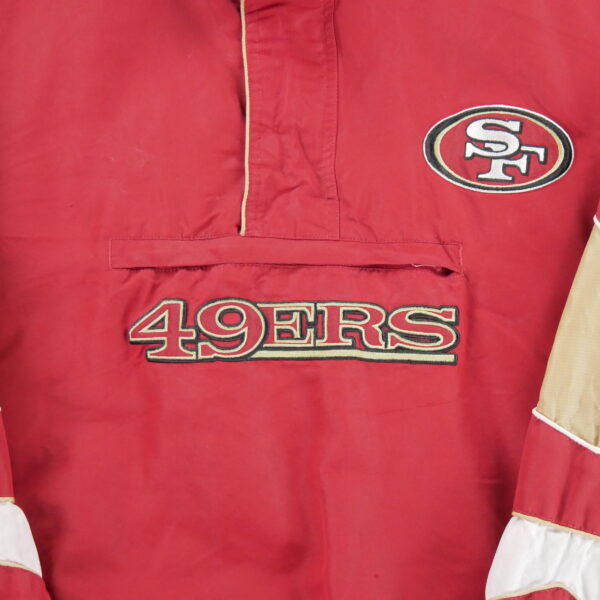 Blouson homme manches longues rouge NFL Equipe San Francisco 49ers QWE2185