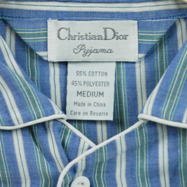 Chemise detente homme manches longues bleu clair Dior Motif a rayures QWE2299