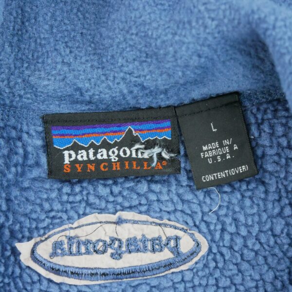 Pull polaires homme manches longues bleu Patagonia Col Montant QWE3647