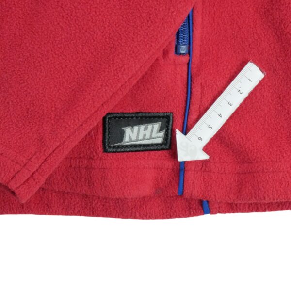 Pull polaires homme manches longues rouge NHL Col Montant Equipe Montreal Canadiens QWE2102