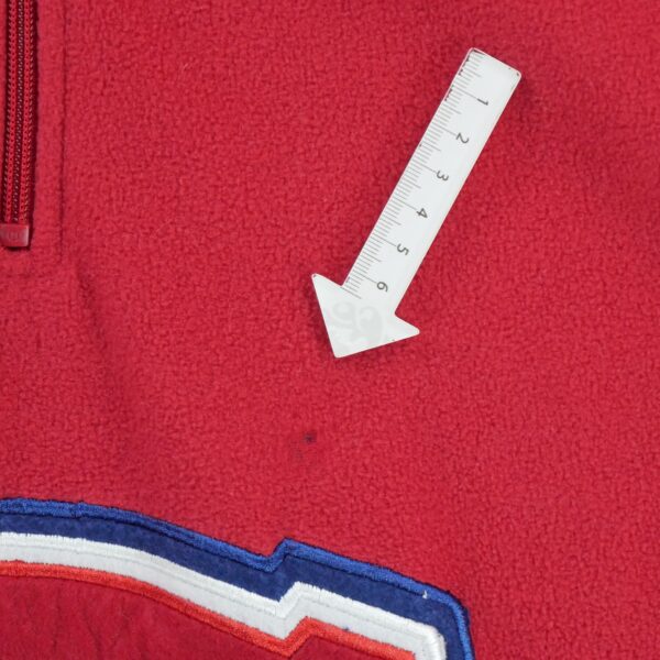 Pull polaires homme manches longues rouge NHL Col Montant Equipe Montreal Canadiens QWE2102