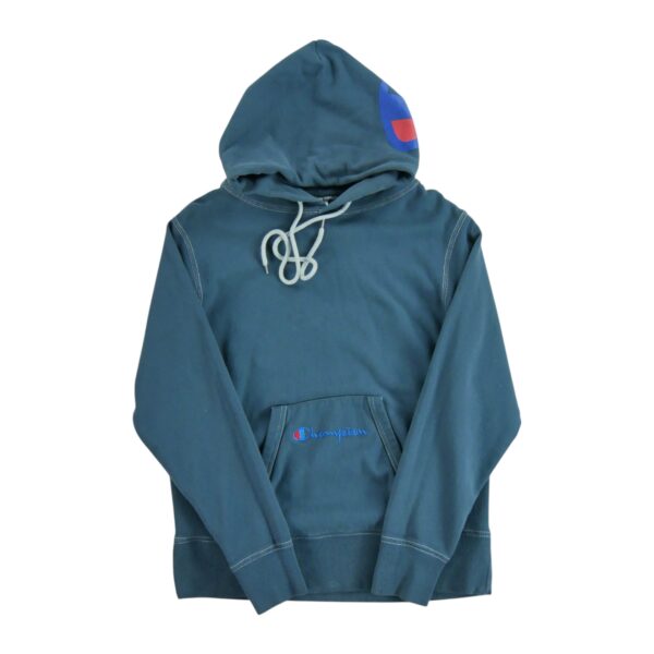 Sweat a capuche femme manches longues bleu Champion Col Rond QWE1186