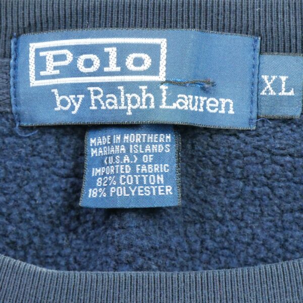 Sweat homme manches longues marine Polo Ralph Lauren Col Rond QWE2403