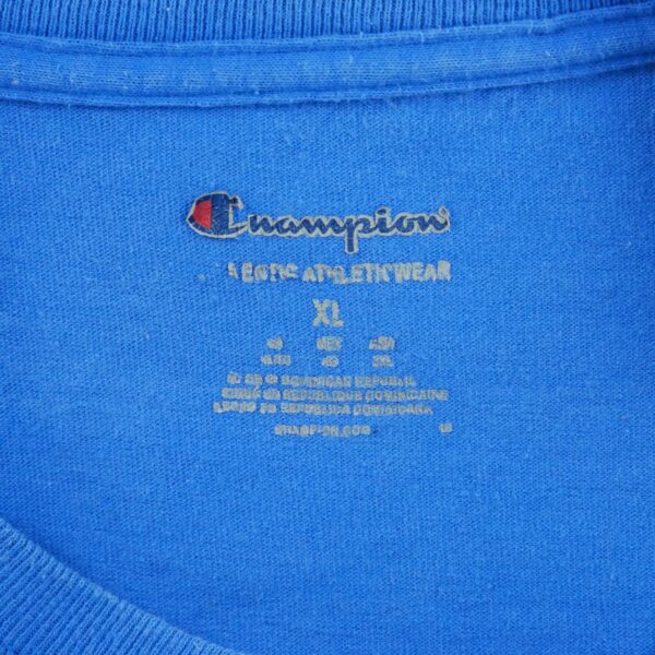 T shirt manches courtes homme bleu Champion Col Rond QWE0095