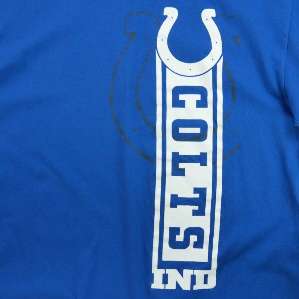 T shirt manches courtes homme bleu NFL Team Apparel Motif imprime Col Rond Equipe Indianapolis Colts QWE3621