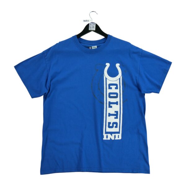 T shirt manches courtes homme bleu NFL Team Apparel Motif imprime Col Rond Equipe Indianapolis Colts QWE3621