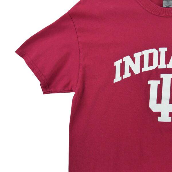 T shirt manches courtes homme rouge NCAA Motif imprime Col Rond Equipe Indiana QWE0027