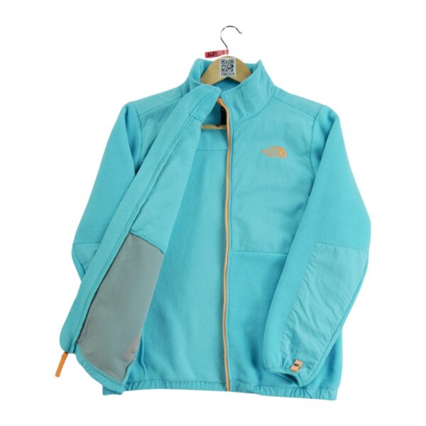 Veste polaires enfant manches longues turquoise The North Face Col Montant QWE2029