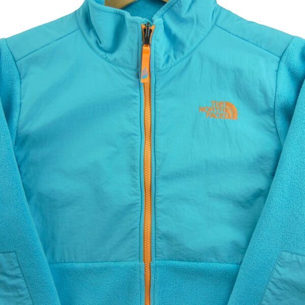 Veste polaires enfant manches longues turquoise The North Face Col Montant QWE2029