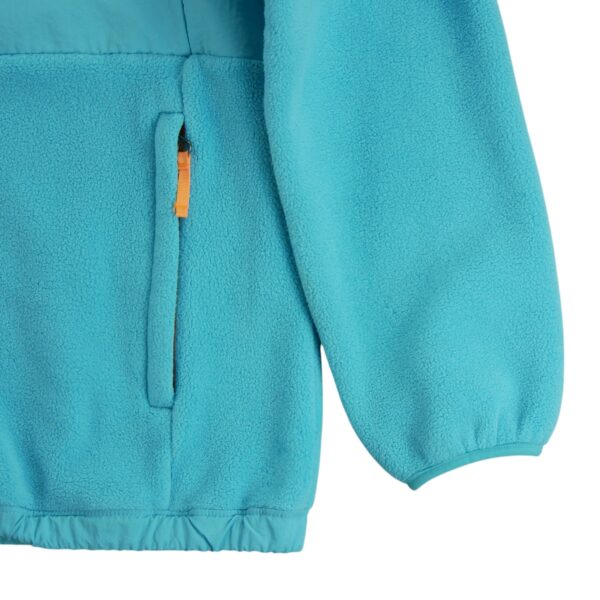 Veste polaires enfant manches longues turquoise The North Face Col Montant QWE2029