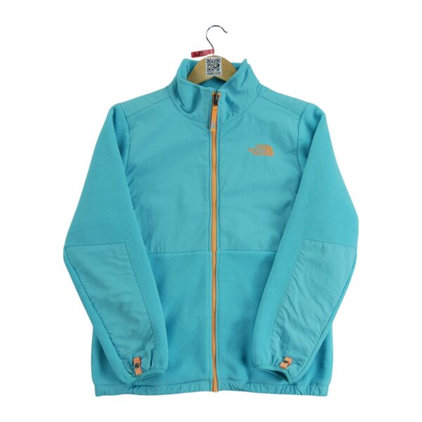 Veste polaires enfant manches longues turquoise The North Face Col Montant QWE2029