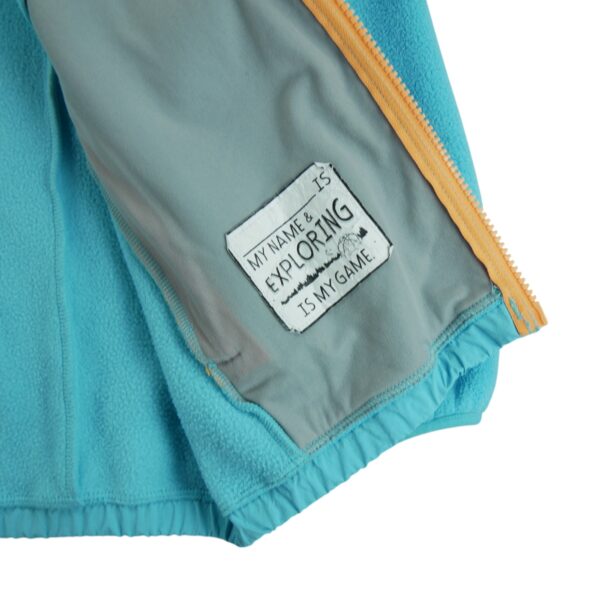 Veste polaires enfant manches longues turquoise The North Face Col Montant QWE2029