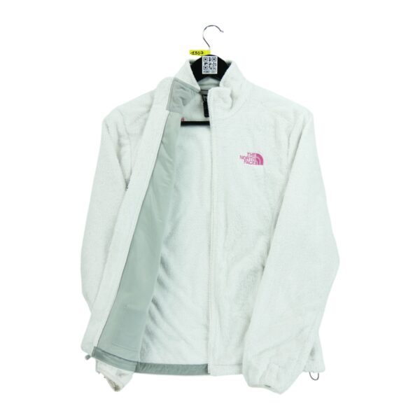 Veste polaires femme manches longues blanc The North Face Col Montant QWE1307