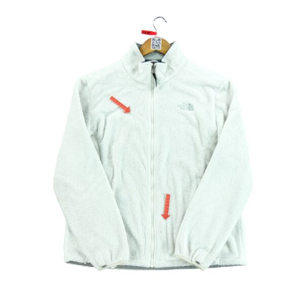 Veste polaires femme manches longues blanc The North Face Col Montant QWE2295