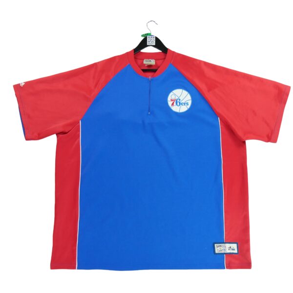 Maillot manches courtes homme rouge Majestic Equipe Philadelphie 76ers Sixers