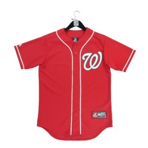 Maillot manches courtes homme rouge Majestic Equipe Washington Nationals QWE3655