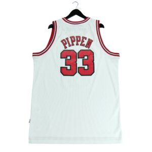 Maillot sans manches homme blanc Adidas Equipe Chicago Bulls QWE3278