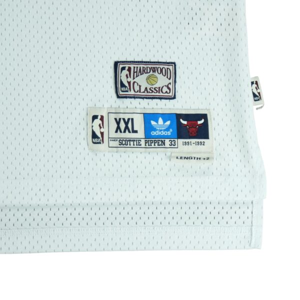 Maillot sans manches homme blanc Adidas Equipe Chicago Bulls QWE3278